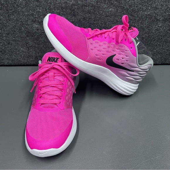 Nike Shoes - Nike Lunarstelos Girl Shoes Pink Blast/Black Size 5Y